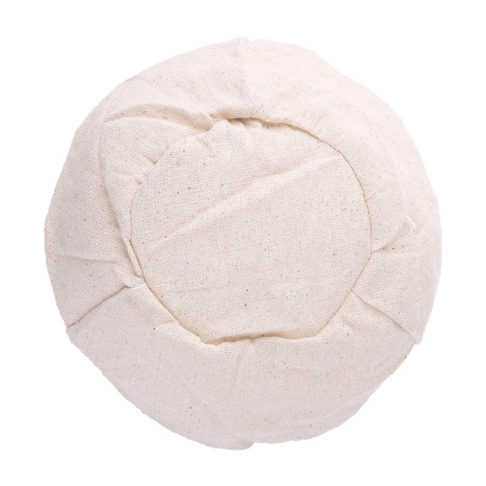 Cesta de mimbre for fermentación, utensilios for hornear, cesta redonda for pan, cubierta tela, herramienta torrefacción for panadería y cocina en casa Para Hornear Pan(23cm)