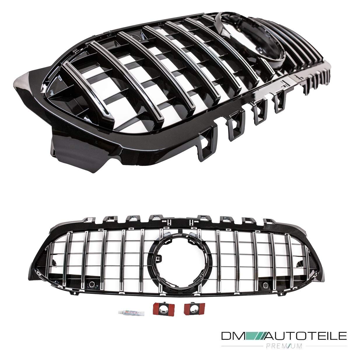 Sport Kühlergrill Schwarz Glanz Chrom Passt Für Mercedes CLA C118 X118 2019 2023