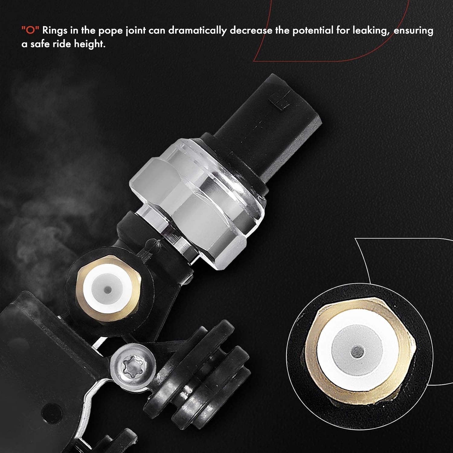 A-Premium Air Suspension Solenoid Valve Block Compatible with Land Rover | for Range Rover Sport 2006-2013, LR3 2005-2009, LR4 2010-2016, Replace# RVH000046, RVH500070