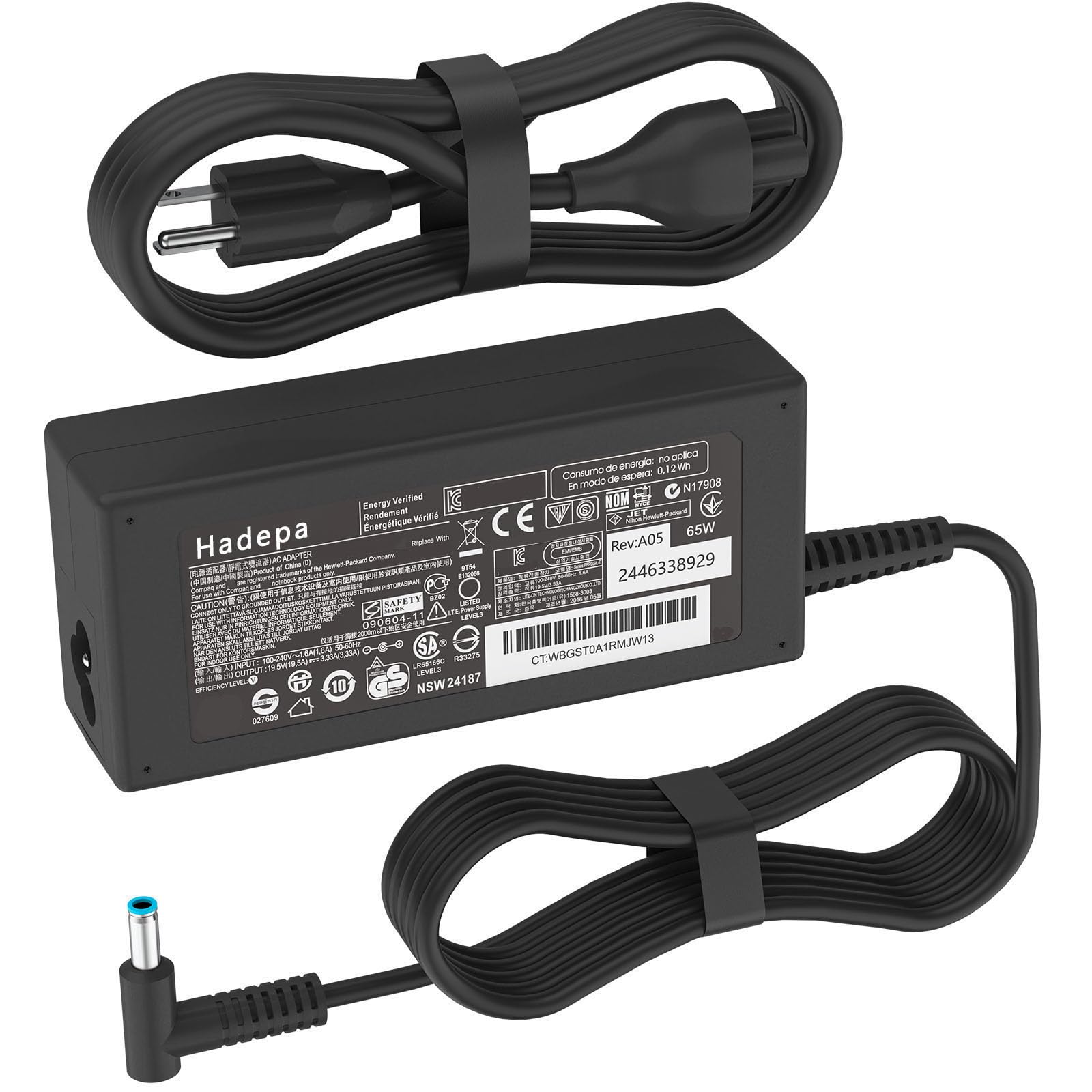 その他 lawdrip1221 Amazon.com: 65W 19.5V 3.33A 710412-001 L25298-001 Laptop Charger