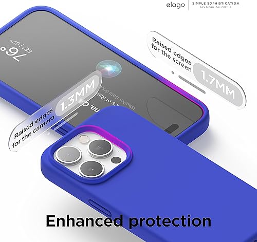 Miniatura 5 de elago Compatible con iPhone 15 Pro, funda de silicona líquida, funda protectora de cuerpo completo, a prueba de golpes, funda delgada para teléfono,