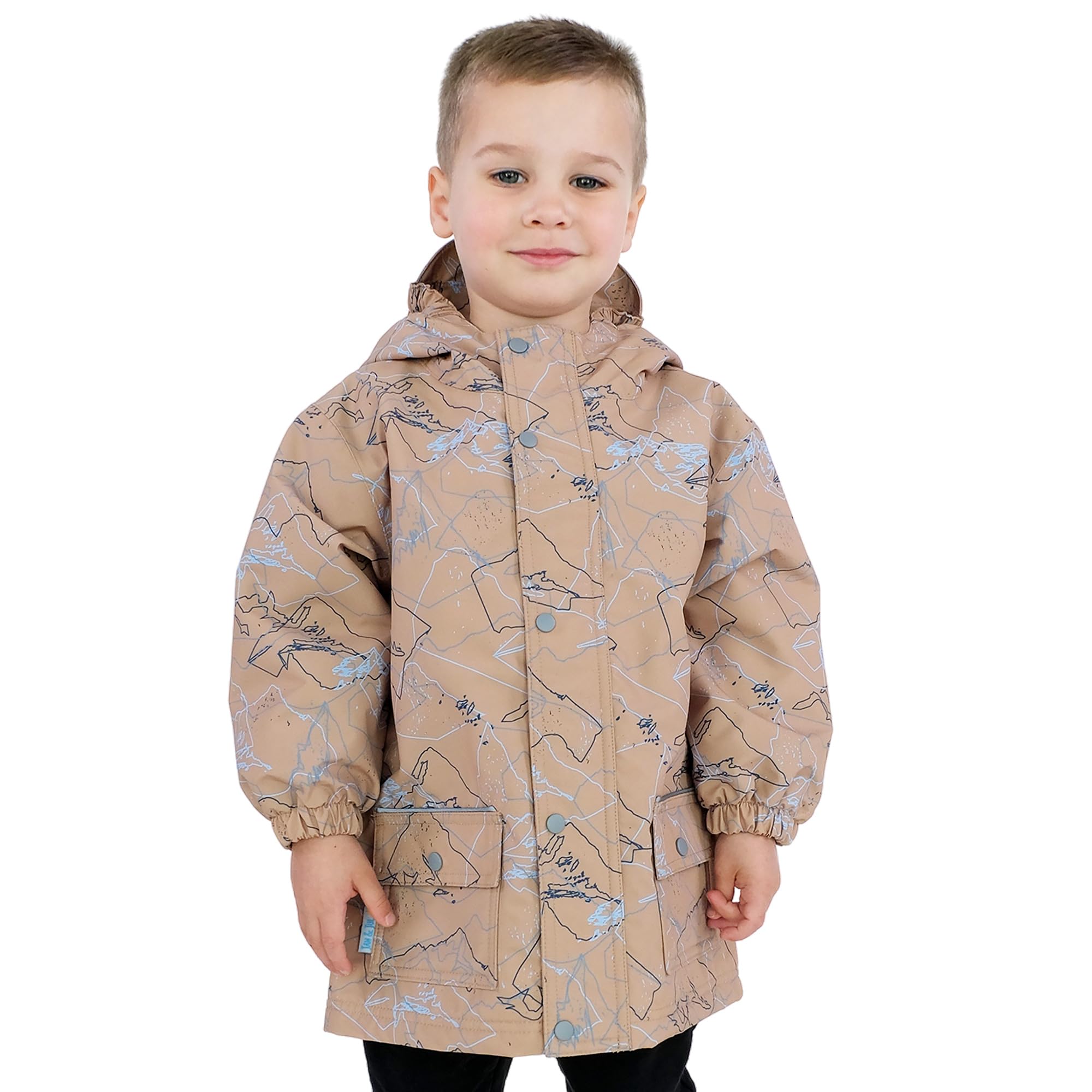 JAN &amp; JUL Waterproof Cozy-Dry Rain Jacket for Kids