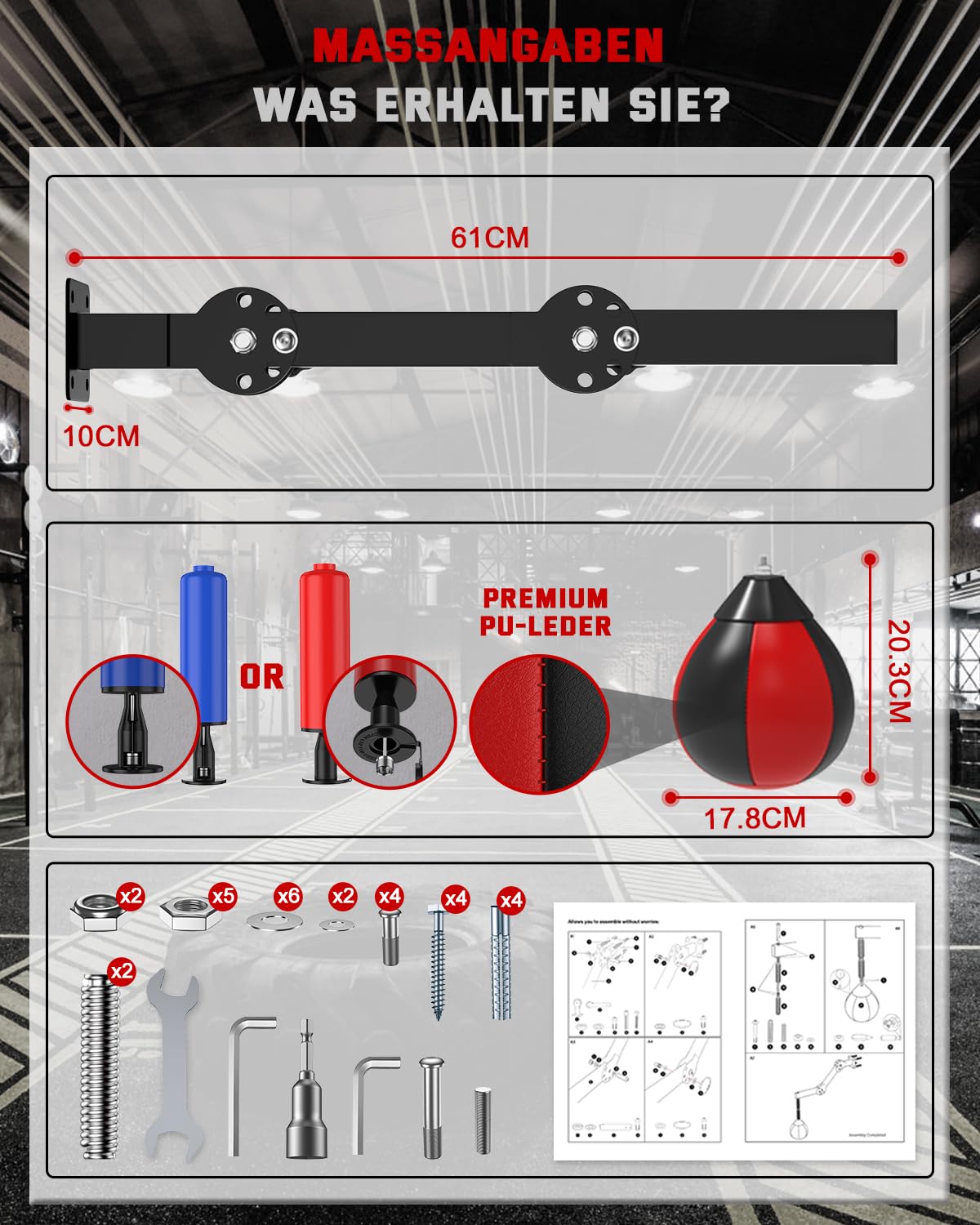 IMAYCC Punching Ball, Pera Veloce Boxe Con Supporto, Regolabile In Altezza E Pieghevole Supporto Sacco da Boxe, Pungiball Per Bambini, Ragazzi E Adulti, Per l'allenamento in Palestra, La Boxe, Ecc