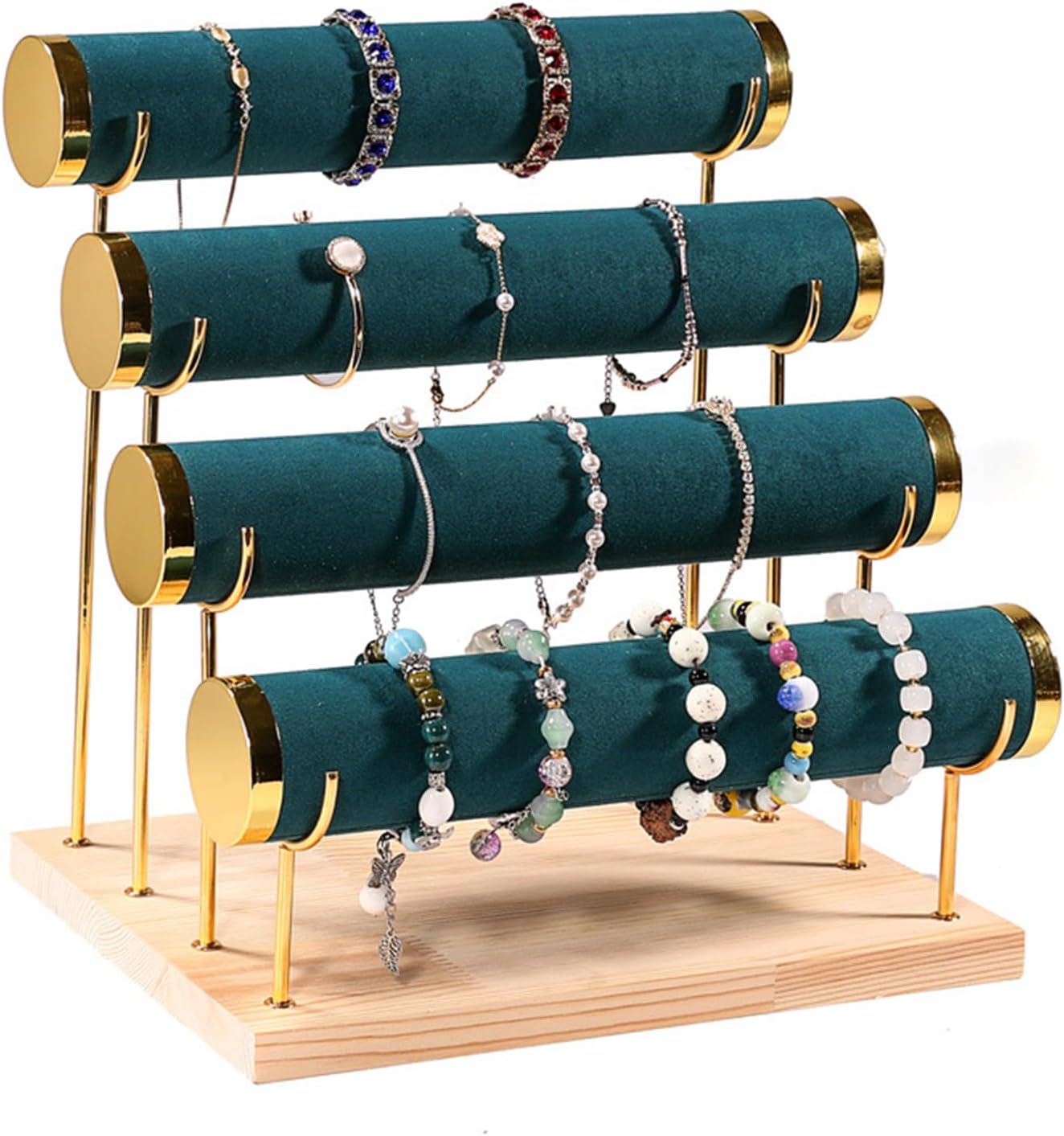 ブレスレットやバングル用ディスプレイスタンド ジュエリーホルダー 取り外し可能なティア付き リストバンド プレゼンテーションラック