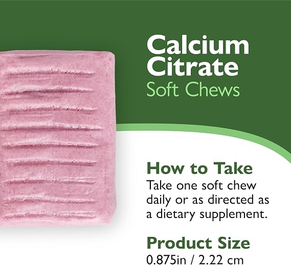 Celebrate Vitamins Bariatric Calcium Chews 500 Mg with Vitamin D3, 3 Months Supply (90 Chews) for Gastric Sleeve & Bypass, Bone Health Support, Sugar & Gluten Free, Bubble Gum