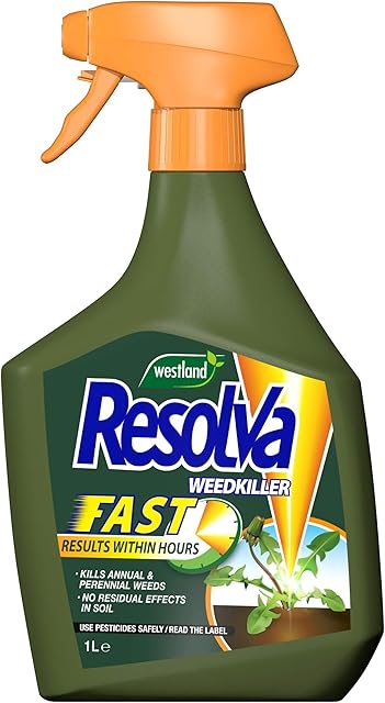 Resolva 20300499 Fast Ready to Use Weed Killer 1L, Natural