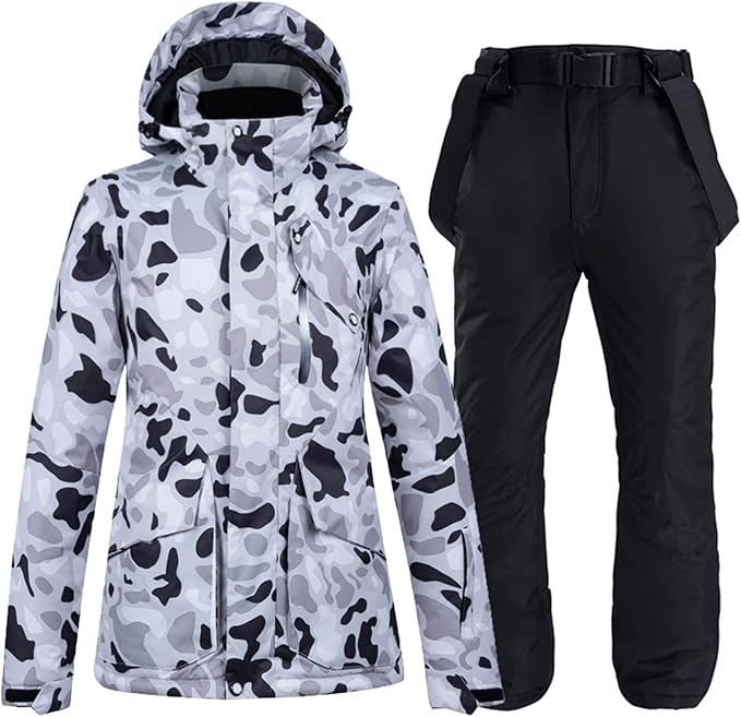 Amazon Co Jp スノボーウェア メンズ 上下セット スキーウェア レディース 迷彩 撥水 防寒 防風 スノーボードウェア スノボウェア ジャケット パンツ セット ファッション