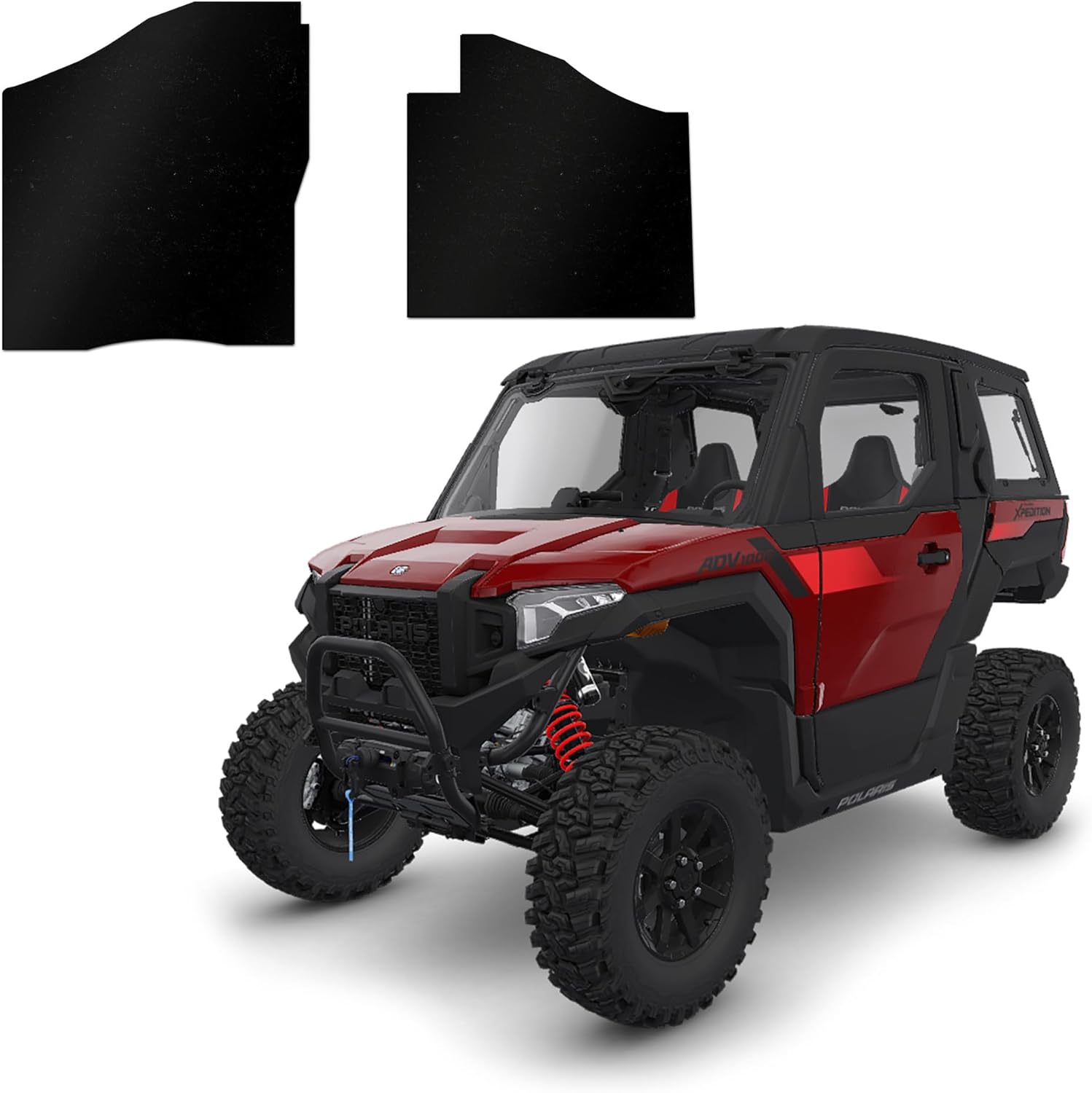 Design Engineering Floor Mat Set 2-Piece for Polaris Xpedition 2-Door (2024–2026) | Heavy-Duty UTV Sound Deadening Mats | All-Weather Protection