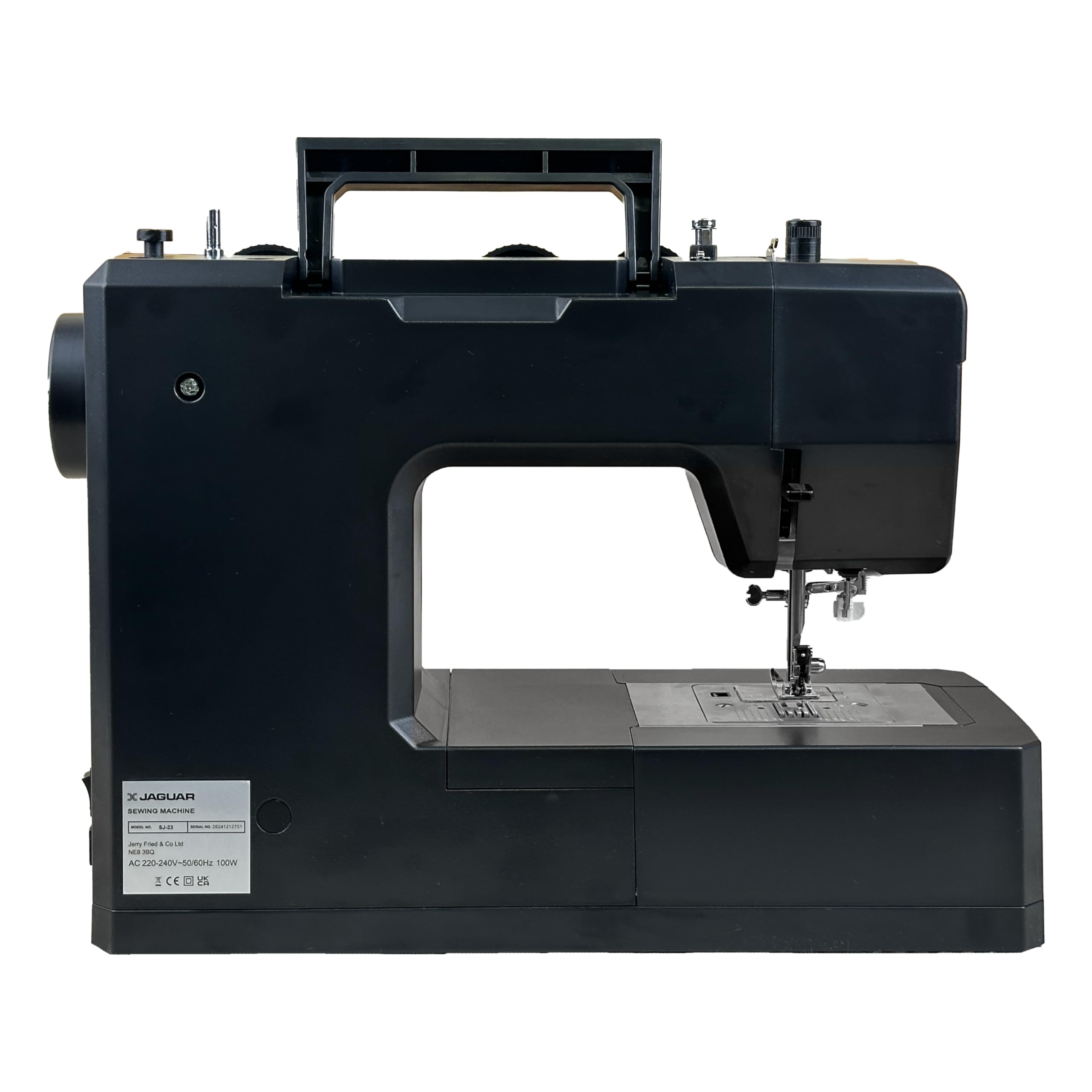 Jaguar SJ-23 Super Jeans Series | Machine à coudre électrique robuste | 23 points intégrés | Enfilage automatique | Longueur et vitesse de point réglables | Éclairage LED | Parfaite pour débutants et