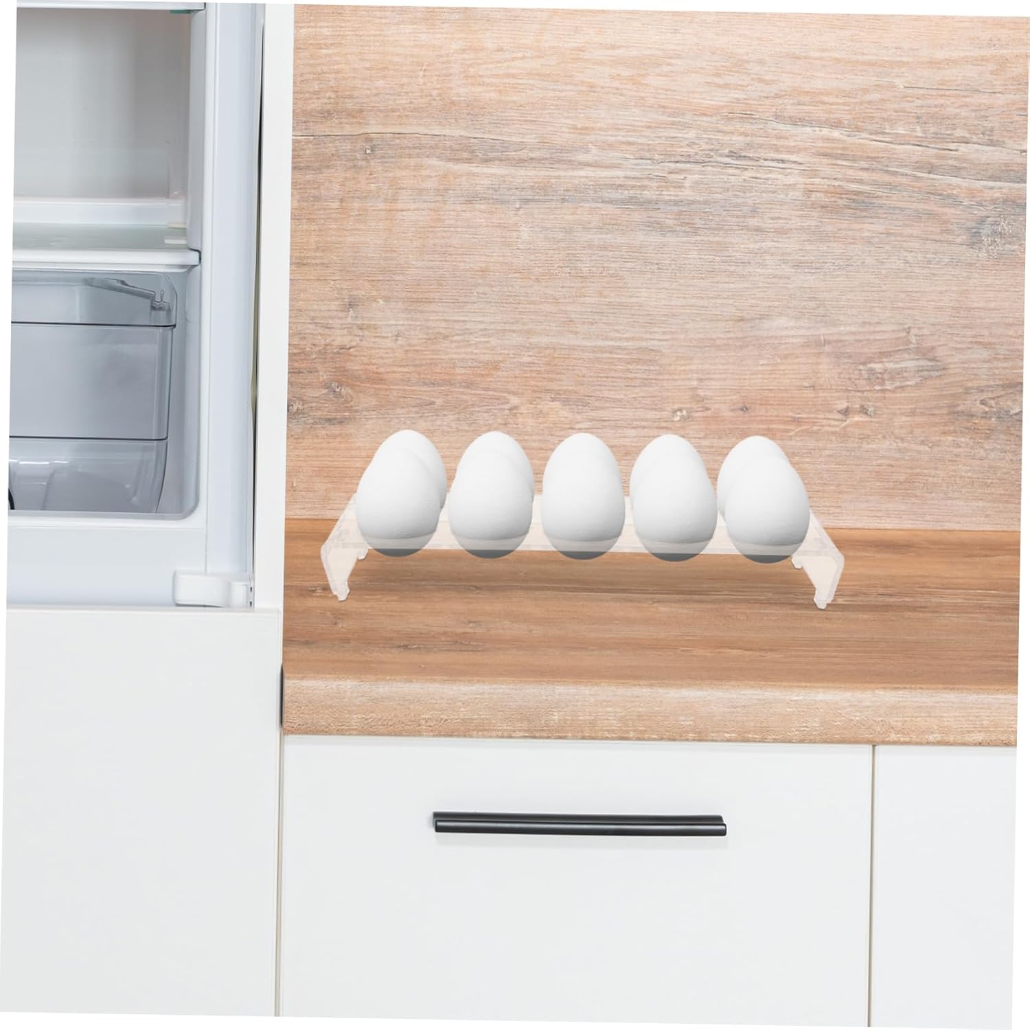 5pcs Egg Organizer for Refrigerator Egg Carrier Shape Slots Anti-extrusion Anti-collision Easy to Wash Holder