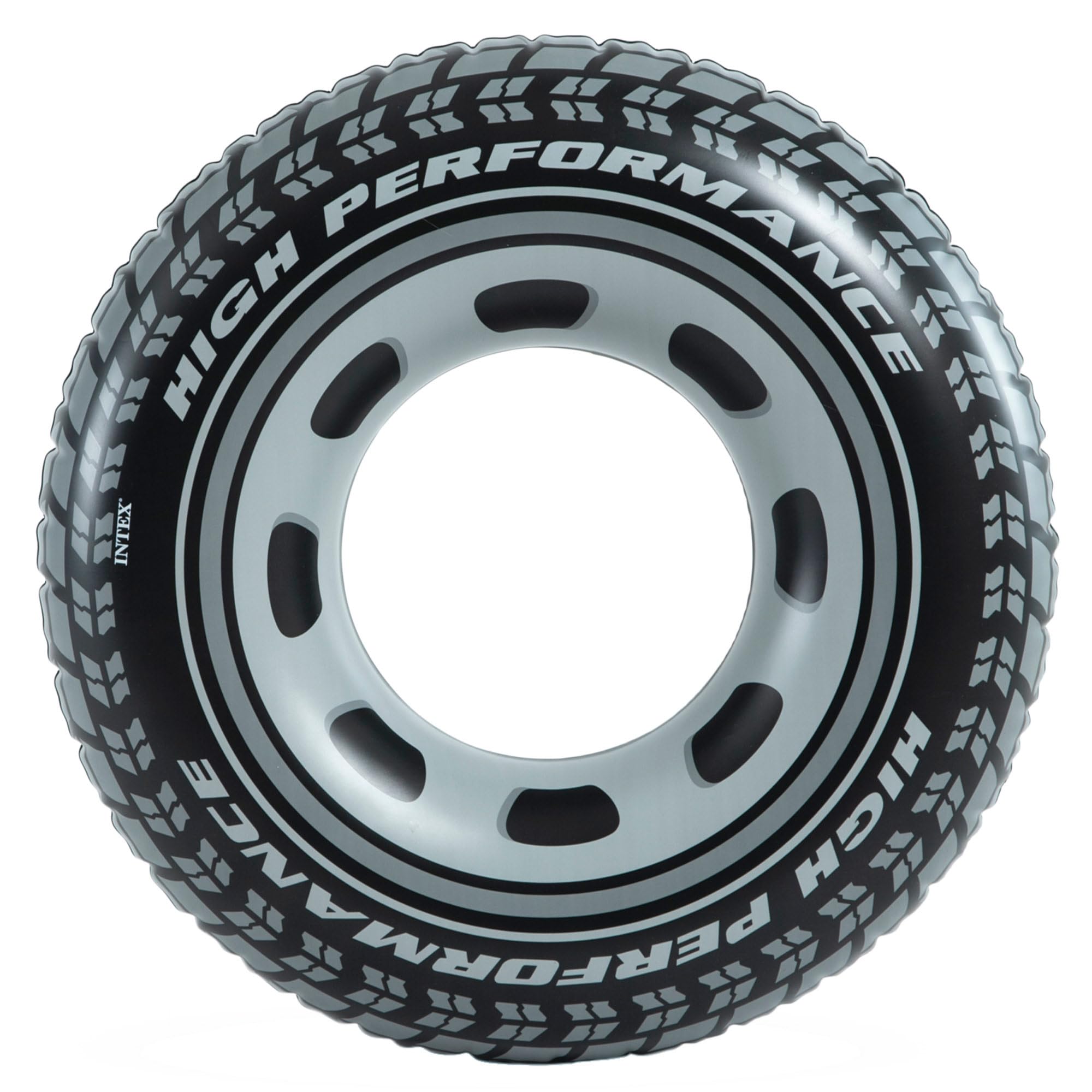 Intex 59252NP - Aufblasbarer Schwimmring Reifen, Vinyl, Schwarz, 91 cm
