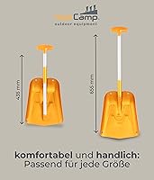 Vista 6 de AceCamp - Pala de nieve portátil telescópica y ligera, de aluminio, plegable