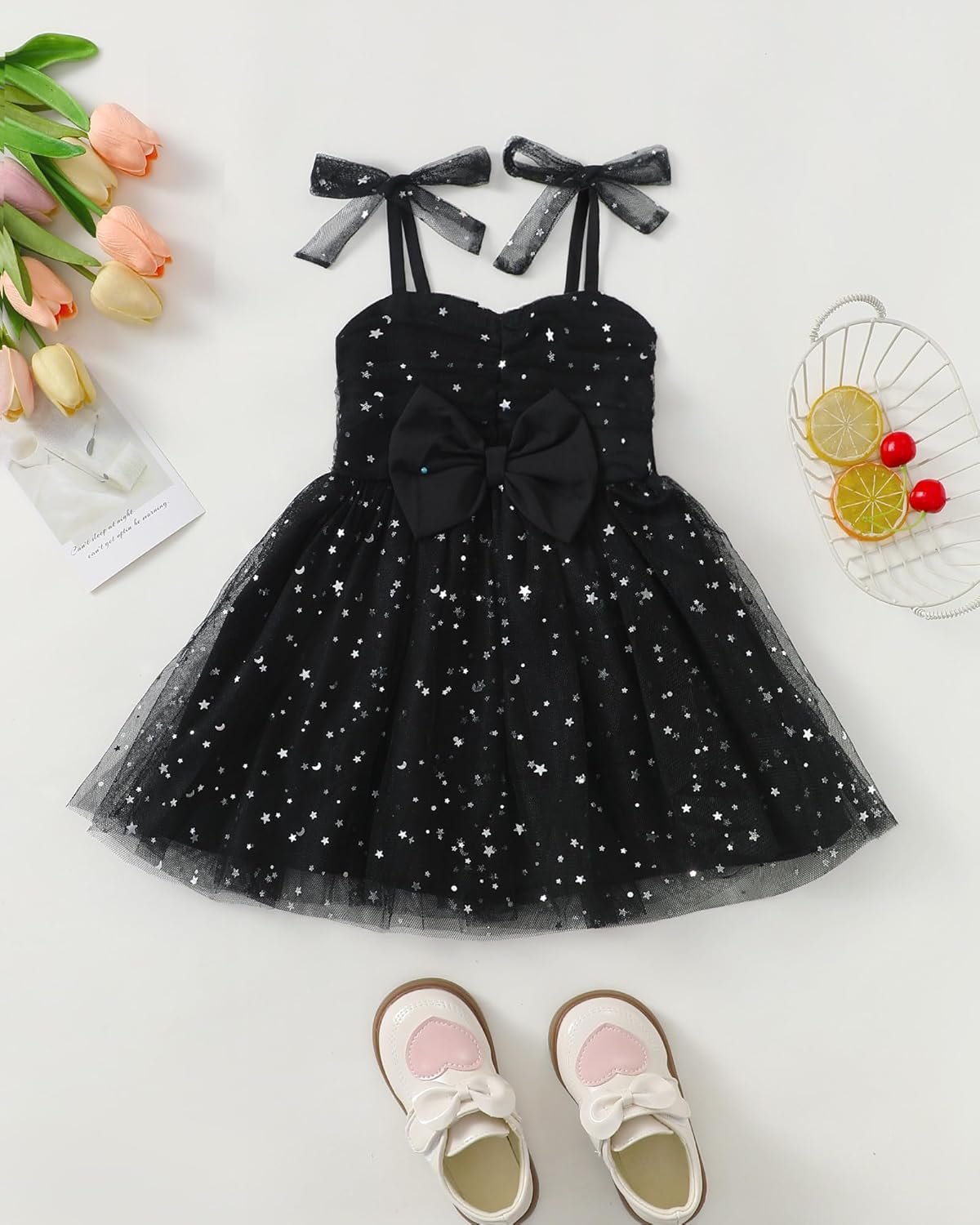 Toddler Baby Girl Tutu Dress Summer Smocked Ruffle Sleeveless Princess Birthday Party Dresses Tulle Bowknot Sundress - Image 2