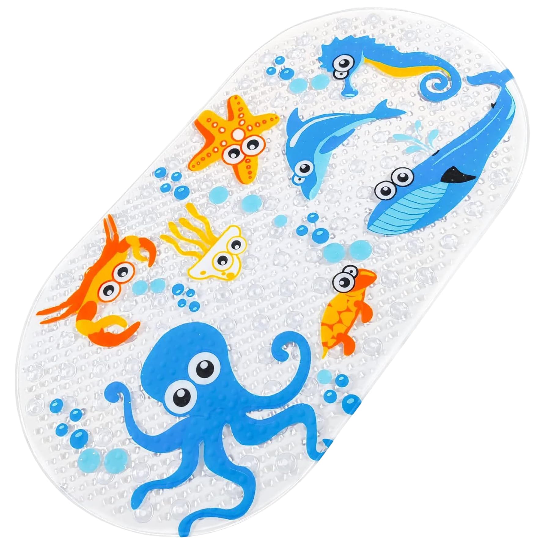 Mat de Bain pour Tout-Petit, Tapis de Baignoire en PVC sans Glissement en PVC pour Les Enfants, Tapis de Baignoire pour bébé en Dessin animé, Tapis de Bain pour Les Enfants pour Baignoire