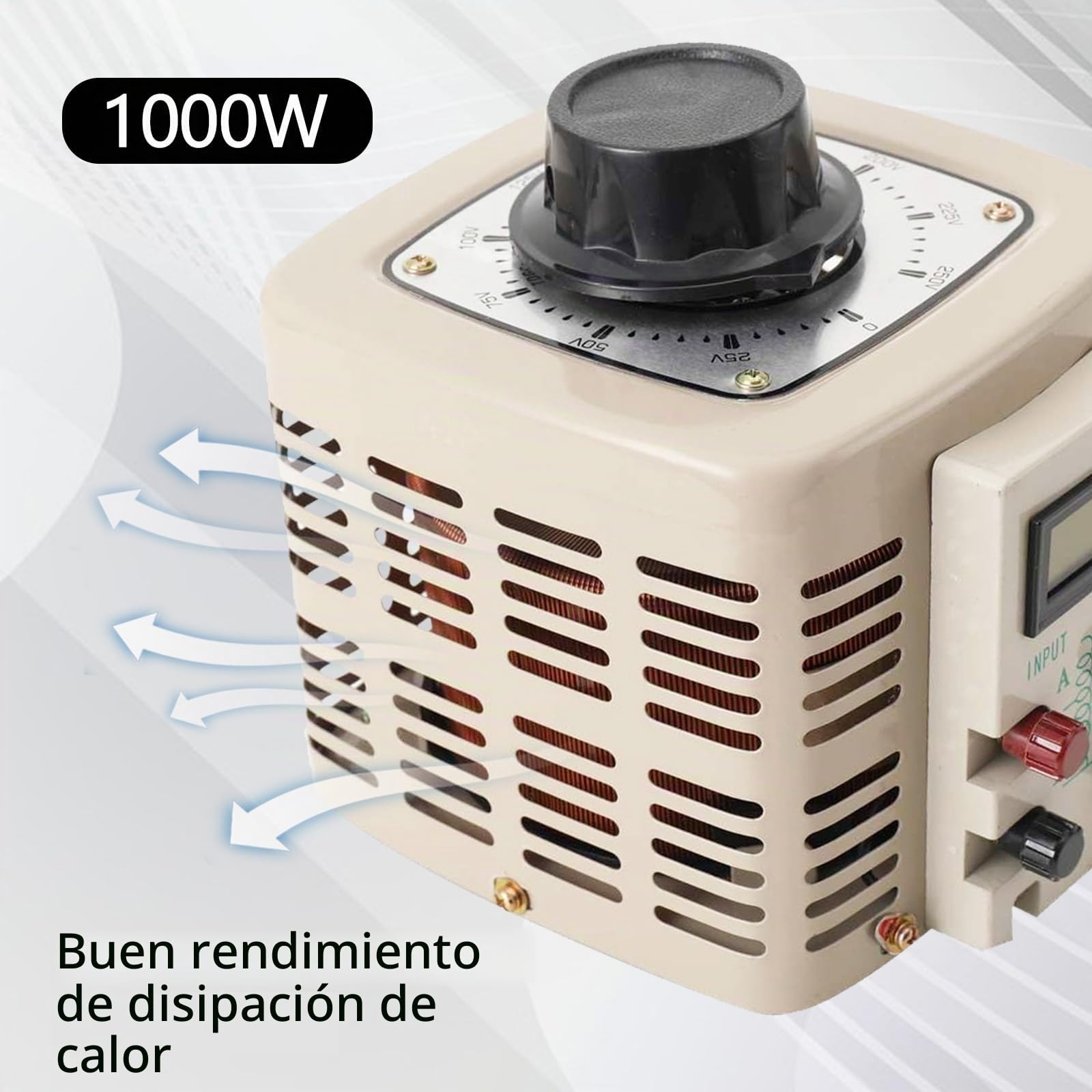 Transformador Toroidal De 1000 W, Transformador Ajustable Ajustable De 0 A 250 V Autotransformador De 4 A Con Entrada De 230 V