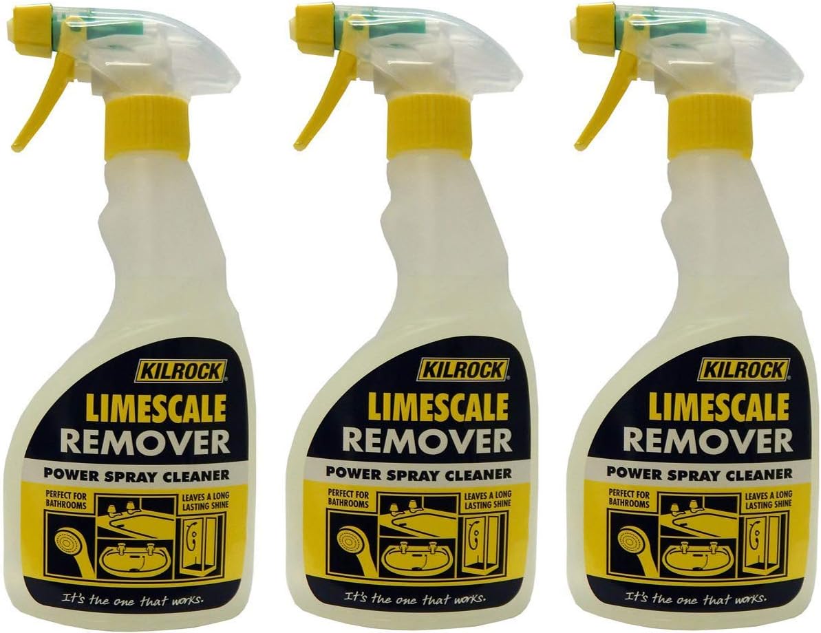 3 x Limescale Remover, Power Spray Cleaner, 500ml
