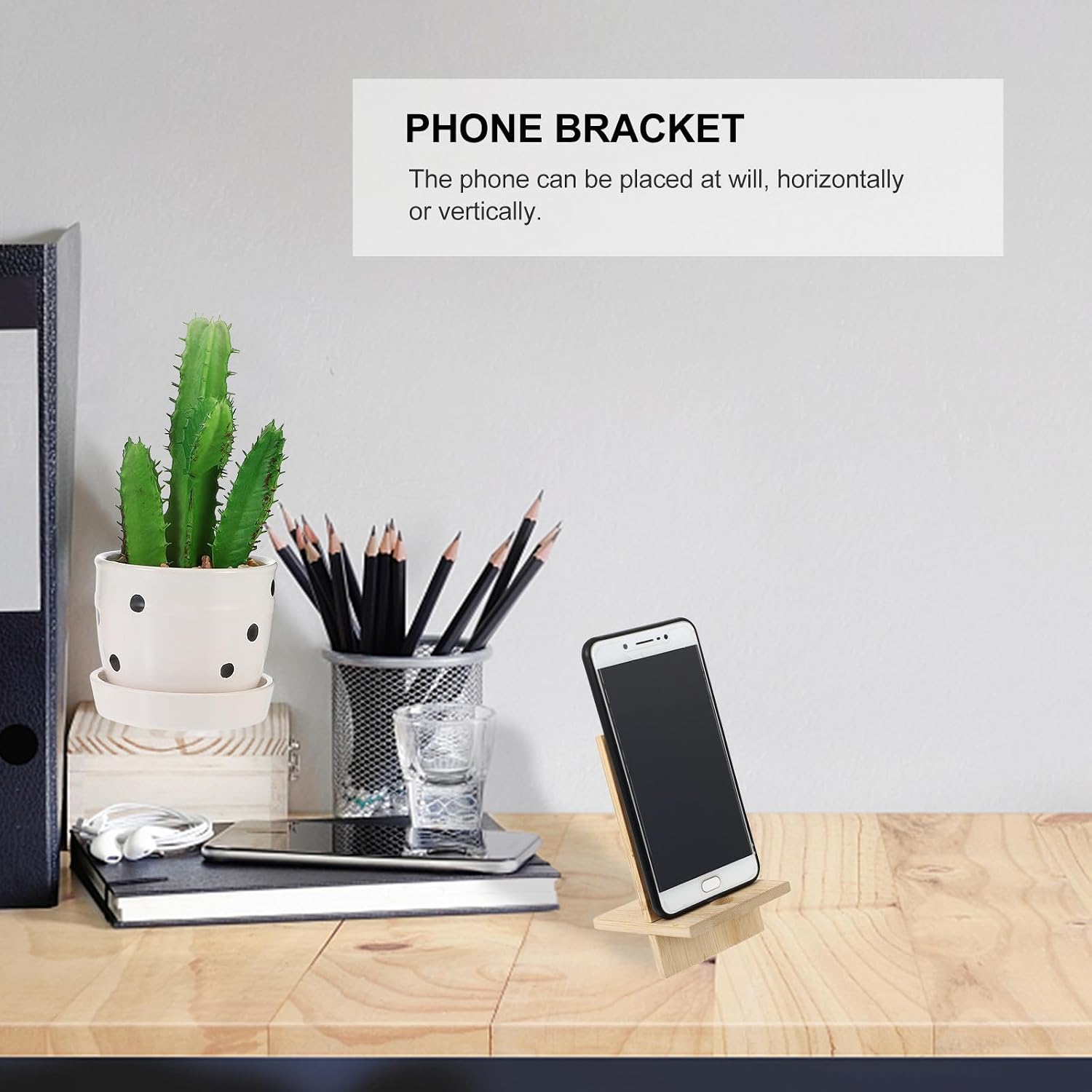 2pcs Cell Phone Holder Desktop Stand Rechargeable Base Smartphone Bracket for Desk Use Compatible with Smartphones image 4
