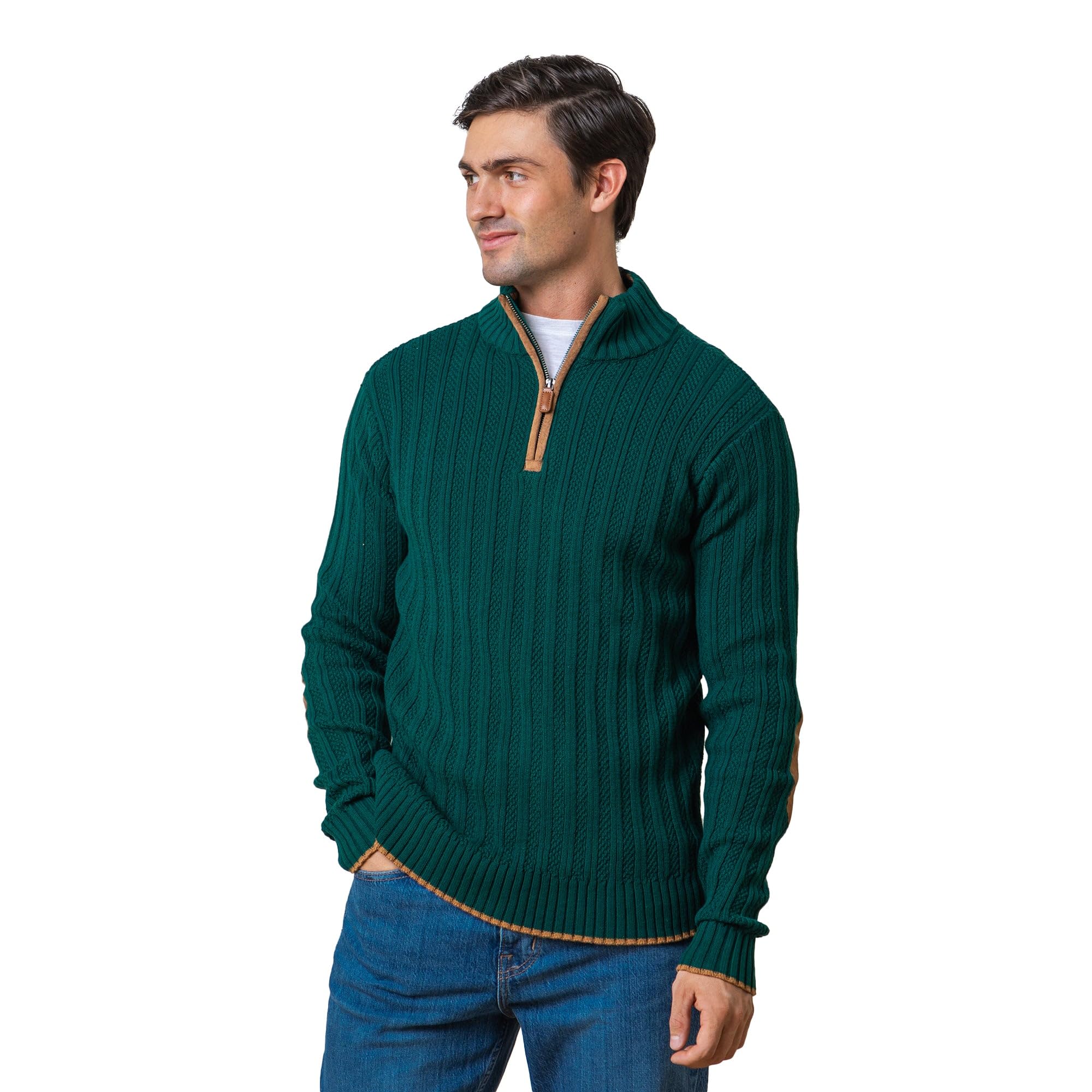 Hope &amp; Henry Men's Half Zip Pullover Sweater