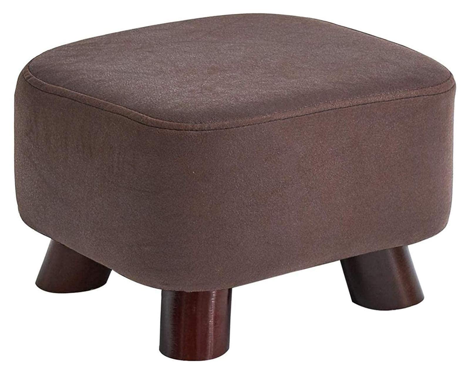 Tabourets et poufs en bois massif : petit tabouret carré et bas de canapé multifonction pour salon
