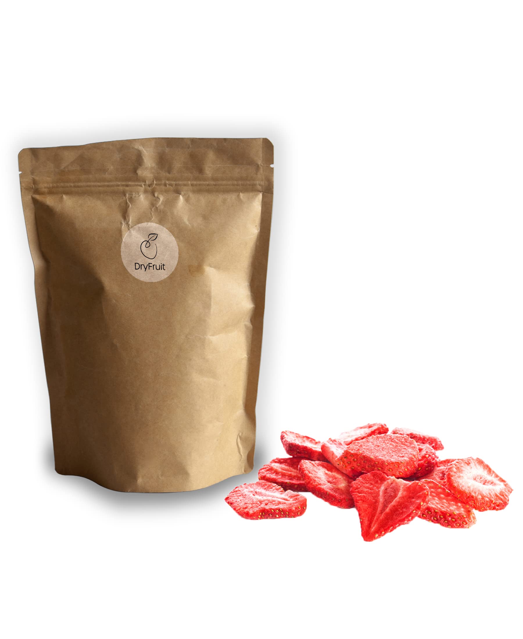 Erdbeeren gefriergetrocknet in Scheiben 1Kg | ohne Zusätze, ohne Farbstoffe - naturbelassen | gefriergetrocknete Früchte | ideal als gesunder Snack, im Smoothie oder Müsli