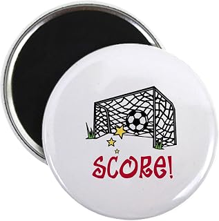 CafePress Score Goal Magnets 2.25" Round Magnet, Refrigerator Magnet