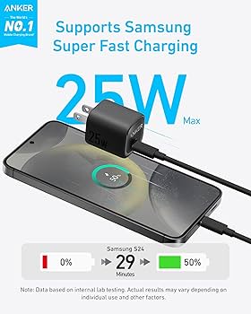 Amazon.com: Anker 25W USB C Charger Block, Compact and Foldable