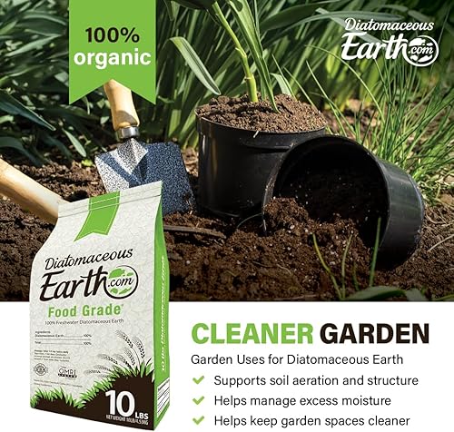 Miniatura 5 de DiatomaceousEarth Food Grade Diatomaceous Earth – 10lb | 100% Organic, All-Natural Powder | Safe for Humans & Pets | OMRI Listed for Organic Use