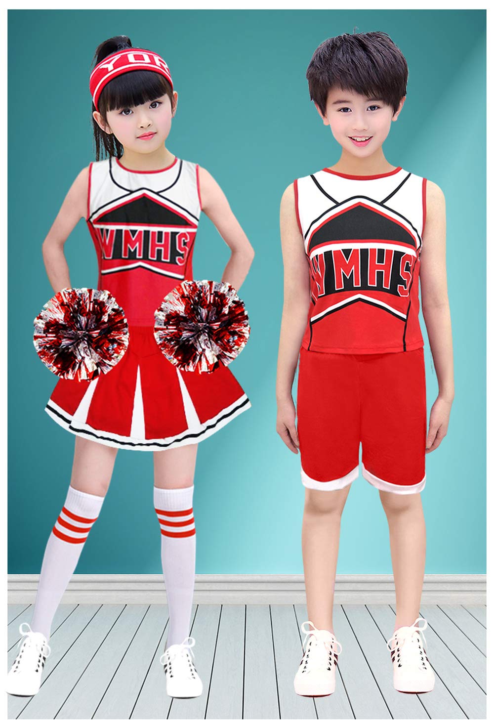 Amazon | [TRVELBETT] キッズダンス衣装 男の子 女の子 チアガール