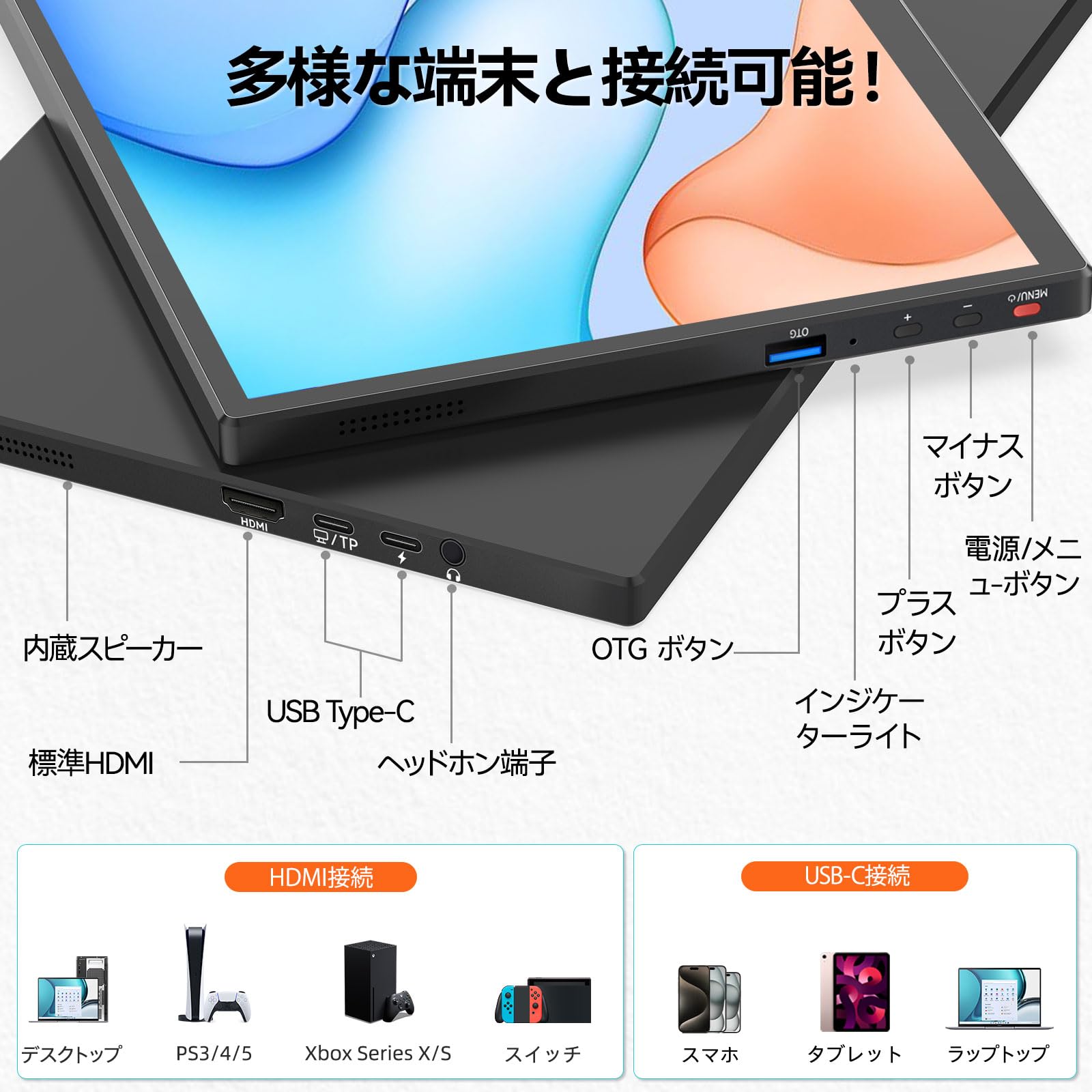 CASKING モバイルモニター 10.5インチ　新品同様 Amazon.co.jp: CASKING モバイルモニター 10.5インチ