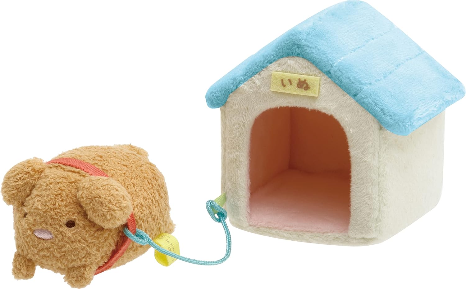 Amazon Co Jp サンエックス すみっコぐらし こいぬといぬごっこ てのりぬいぐるみセット とんかつ いぬ いぬ小屋 Mf おもちゃ