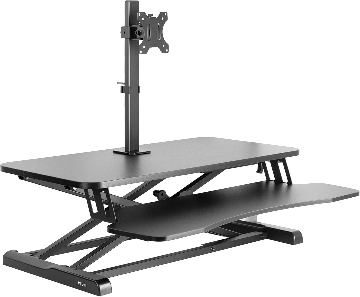 VIVO Height Adjustable 32 inch Standing Desk Converter with