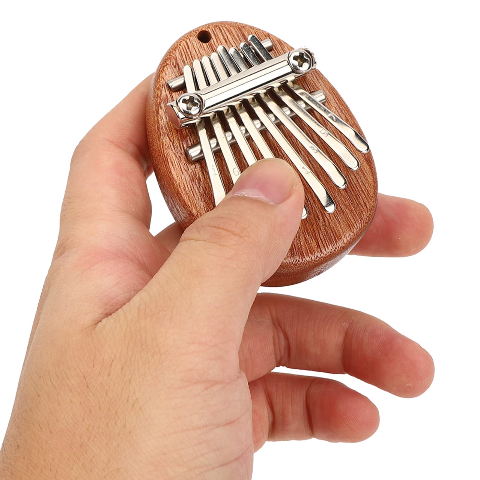 Mini Piano à Main Kalimba Portable En Forme De Coeur Transparent à 8
