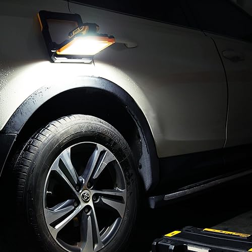 Miniatura 7 de Luz de trabajo LED recargable  Luz de trabajo portátil inalámbrica 400020001000LM compatible con Dewalt, Milwaukee, Makita, Bosch batería de