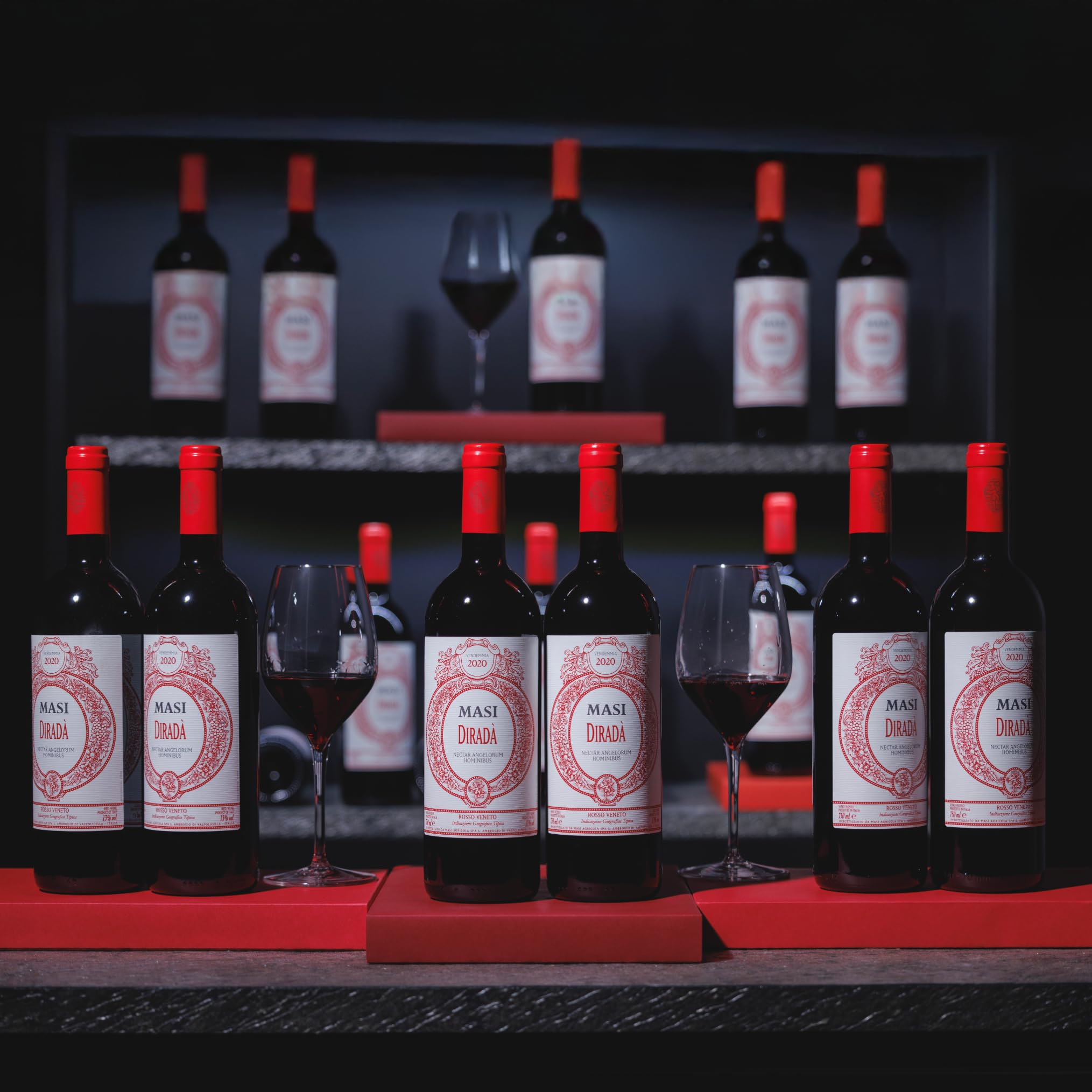 MASI "DIRADÀ ROSSO" 2023 | Vino Rosso Veneto IGT | 6x750 ml | Appassimento Expertise | Emballage de 6 bouteilles