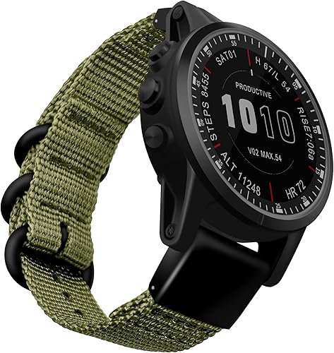 Correa de reloj compatible con Garmin Fenix tactix 5X 6X 7X 7 Pro5x Plus 6x ProFenix 3 3hrDescent Mk2i Mk2 Mk1D2 Delta PxTactix DeltaEnduro 1.024 in