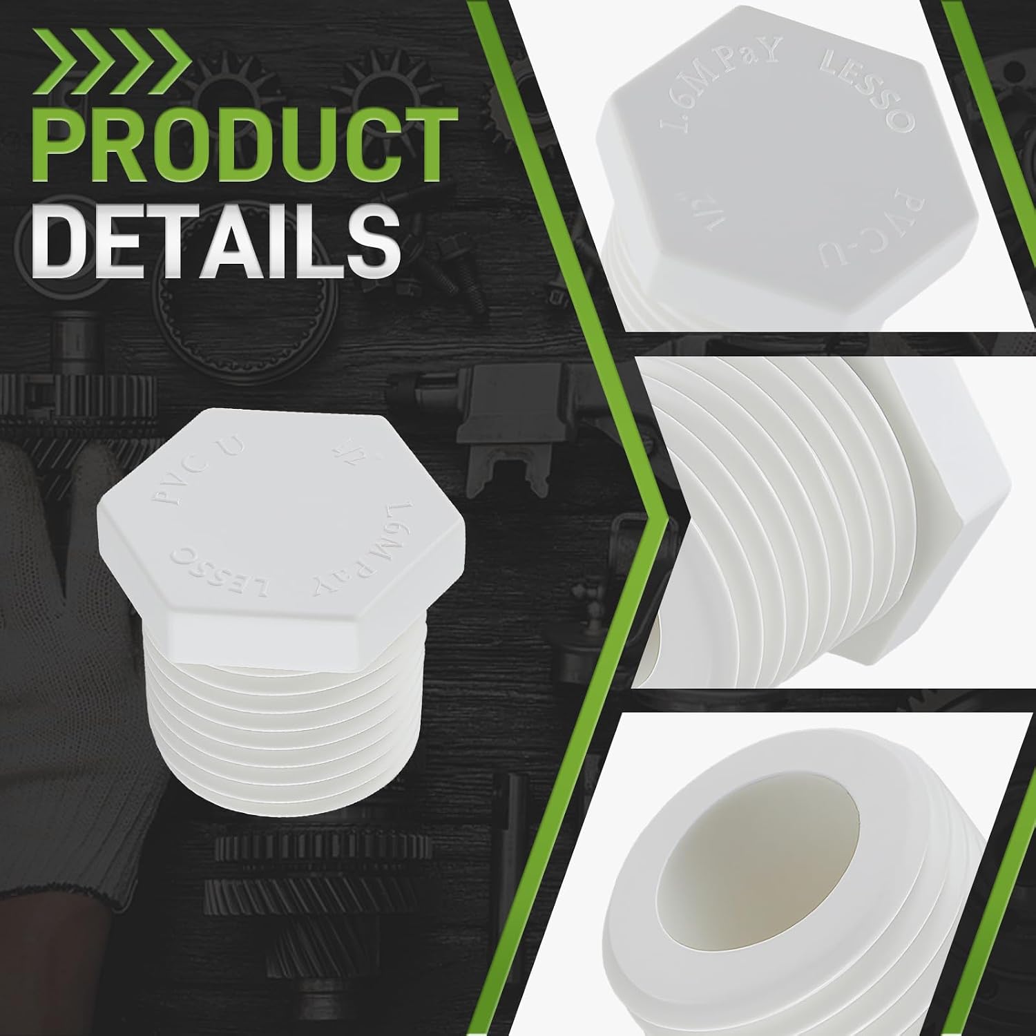 12 Pieces 1/2 Inch Water Heater Drain Plug Replaces 11630 91857 Compatible with RV Camper and Atwood Water Heaters White Plastic 1163091857