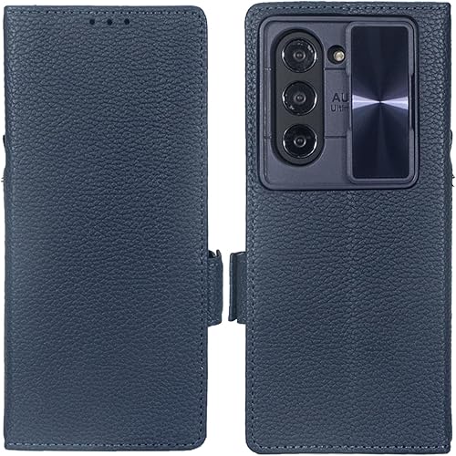 Miniatura 9 de Funda para Samsung Galaxy Z Fold 5 con cubierta deslizante para cámara y soporte para S Pen y funda de cuero tipo billetera con tapa, protección de