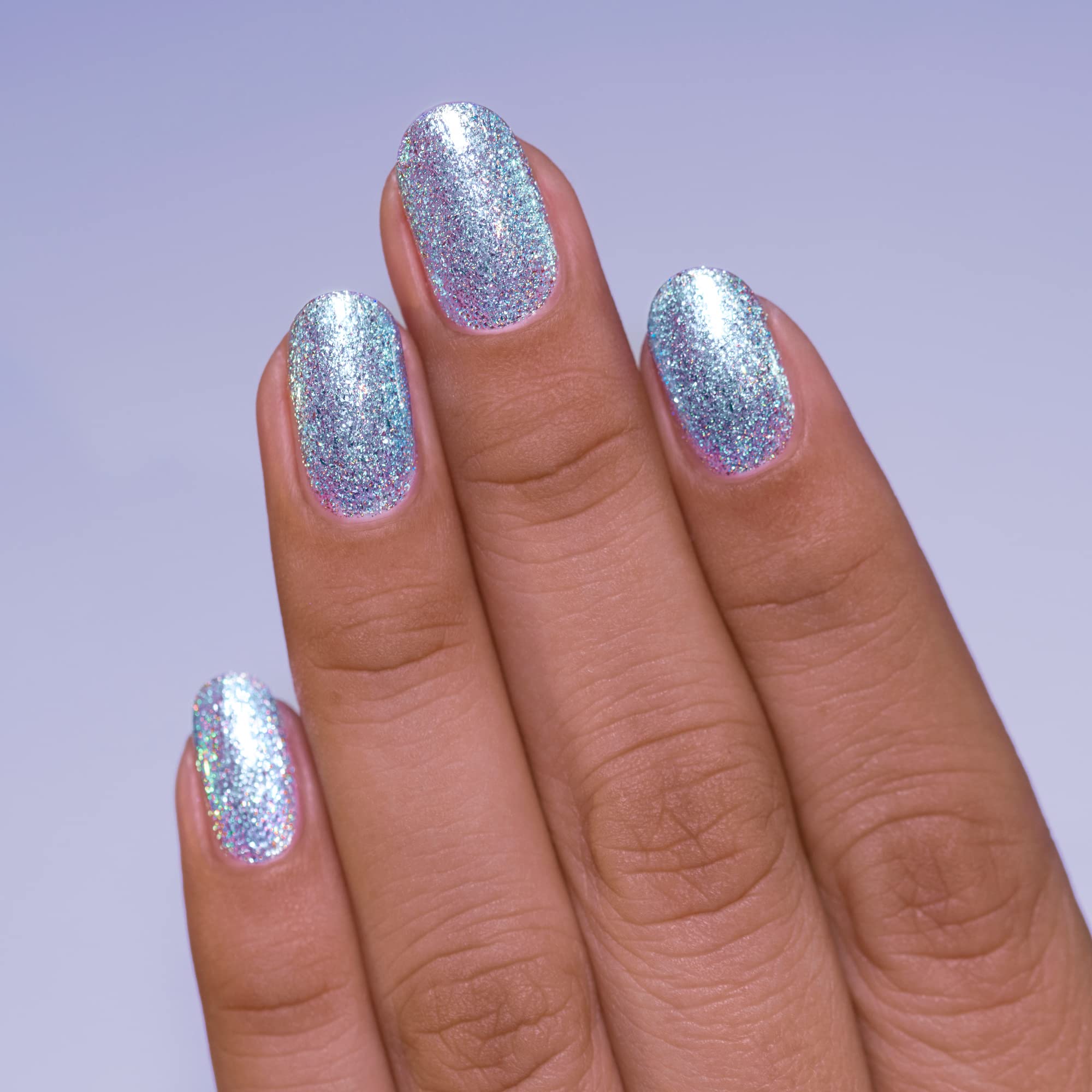 Amazon.com : ILNP Elsa - Icy Light Blue Holographic Shimmer Nail