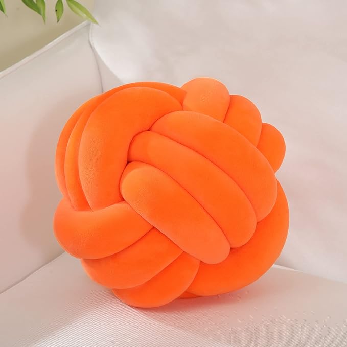 ZAKUN Knot Pillow Ball, Soft Round Throw Pillow Cushion Home Decorative Ball Pillows
