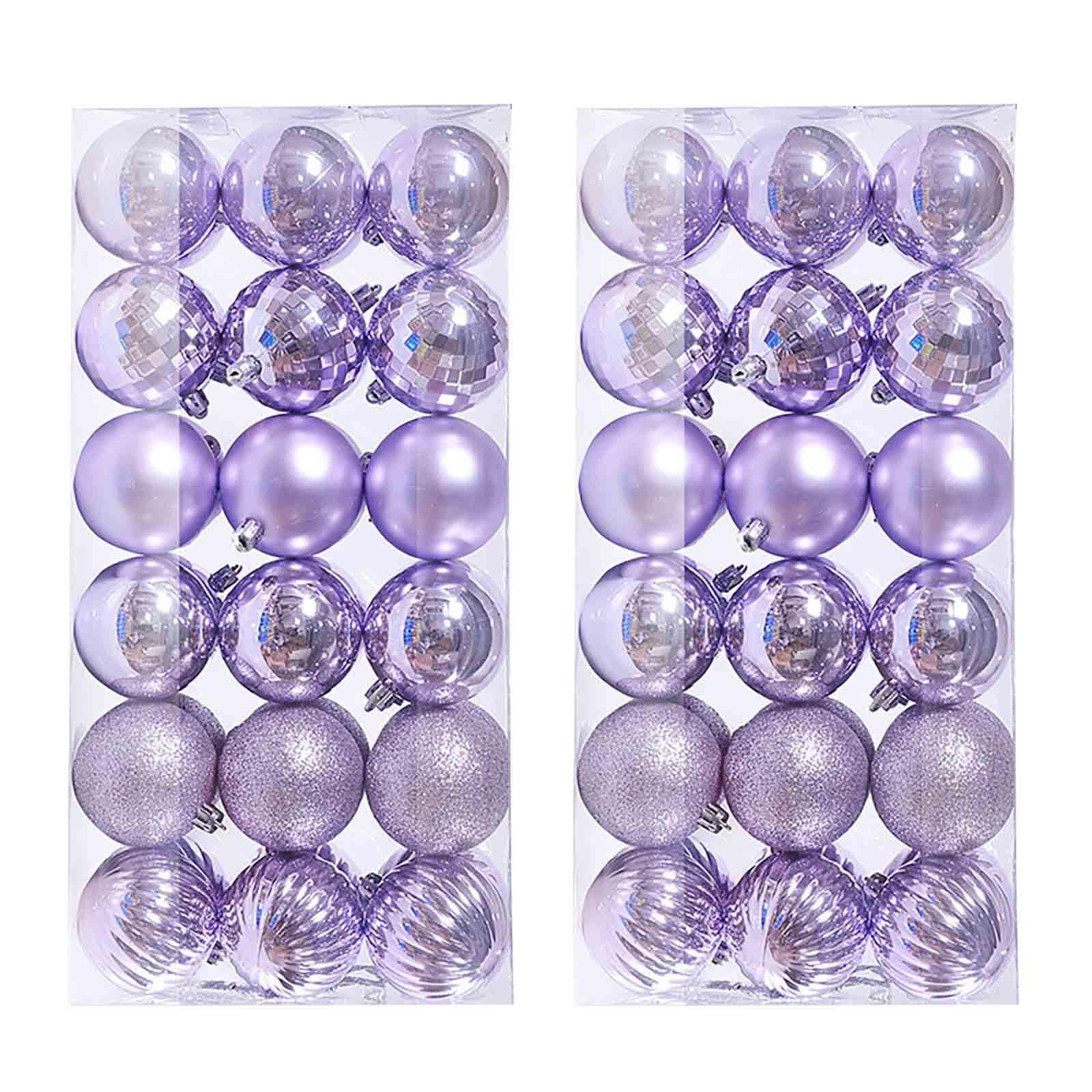 Christmas Decorations Sale Christmas Ornament Clearance 72PCS Christmas Tree Ball Bauble Hanging Home Party Ornament Decor 4CM for Indoor Outdoor, Wedding Decor, Party Decoration