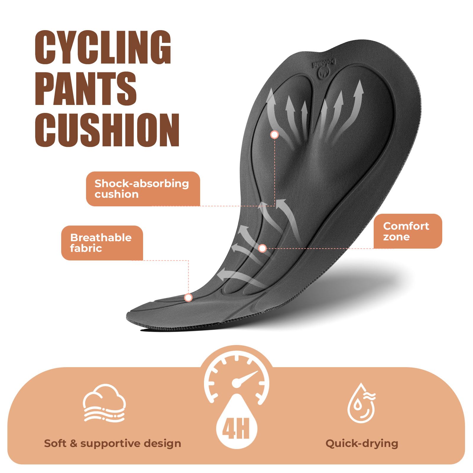 ROCKBROS TVI Culotte Ciclismo Largo para Mujer, Tirantes Ultraligeros Extraíbles Pantalones Bicicleta Montaña y Carretera Acolchado Transpirable con Bolsillo, Ropa Verano