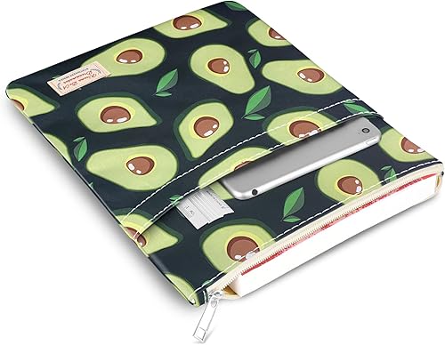 Miniatura 2 de Funda de libro para amantes de los libros con cremallera, protector de libros de nerd de libros, fundas de libro para tapa dura, lavable,