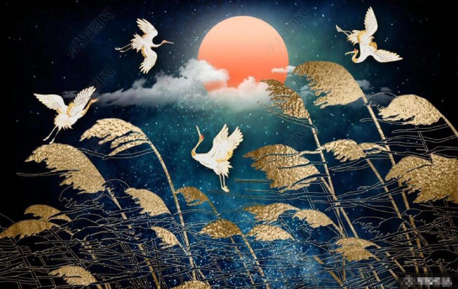 Papier Peint Panoramique Oiseaux Dans La | Je Commande ! | Home24