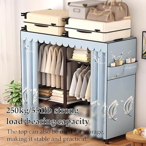 Miniatura 5 de Armarios grandes Armario plegable con cubierta de tela Armario de ropa Armario portátil Armario de metal con marco de hierro Armarios para