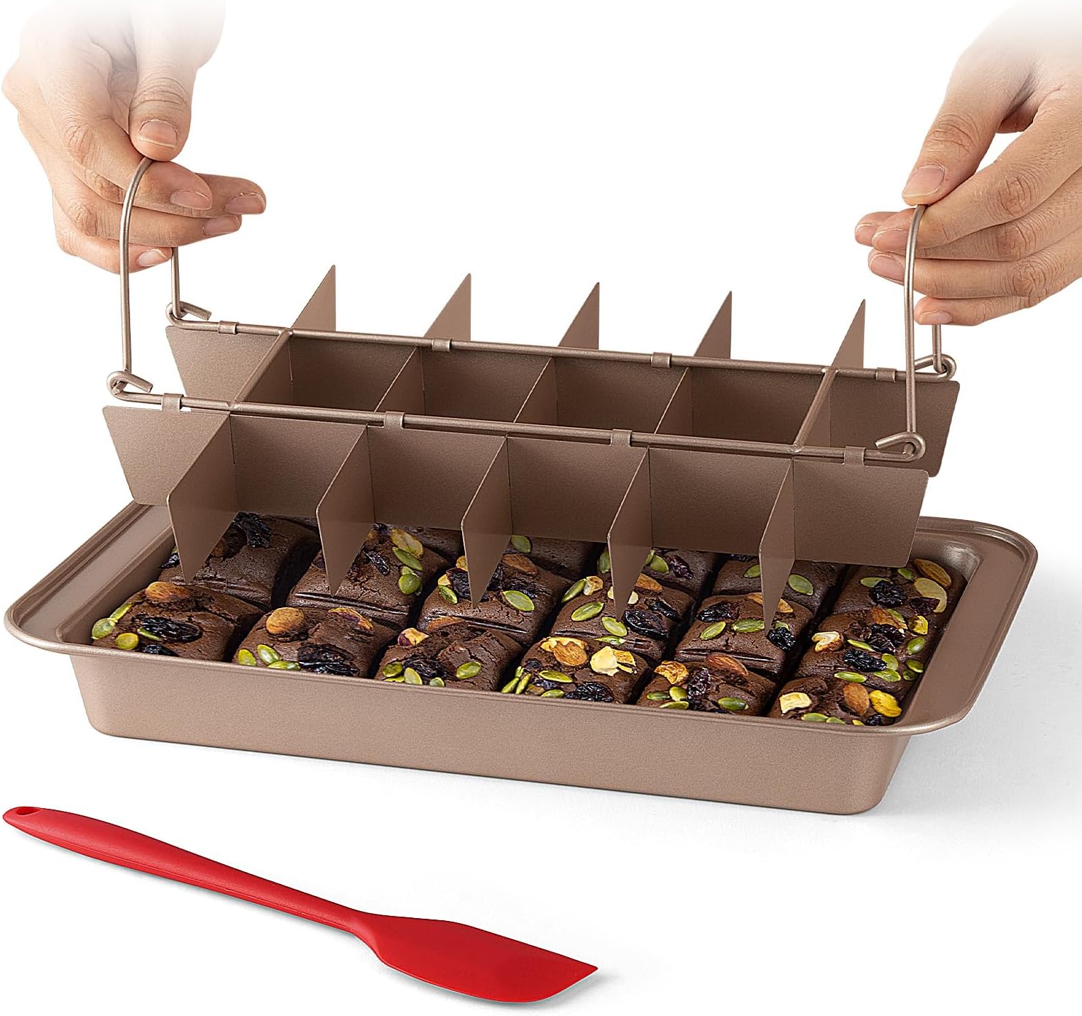 Baker's Edge Lid & Wedge Pack for the Edge Brownie Pan