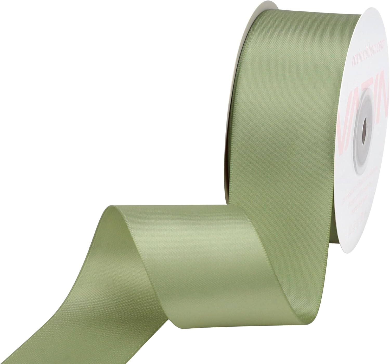 VATIN Double Face Light Pink Satin Ribbon 1-1/2" Continuous 50 Yards,Pink Polyester Fabric Ribbon use for Bows Bouquet, Gift Wrapping, Floral Arrangement Wedding Decoration