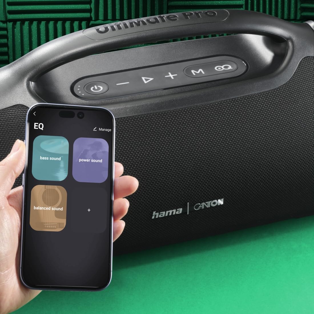 Hama Bezprzewodowy przenośny głośnik Bluetooth Ultimate Pro, mocny 120 W, 24-godzinny czas ładowania, wodoodporny głośnik IPX6, pyłoszczelny, wbudowany power bank USB-C, czarny