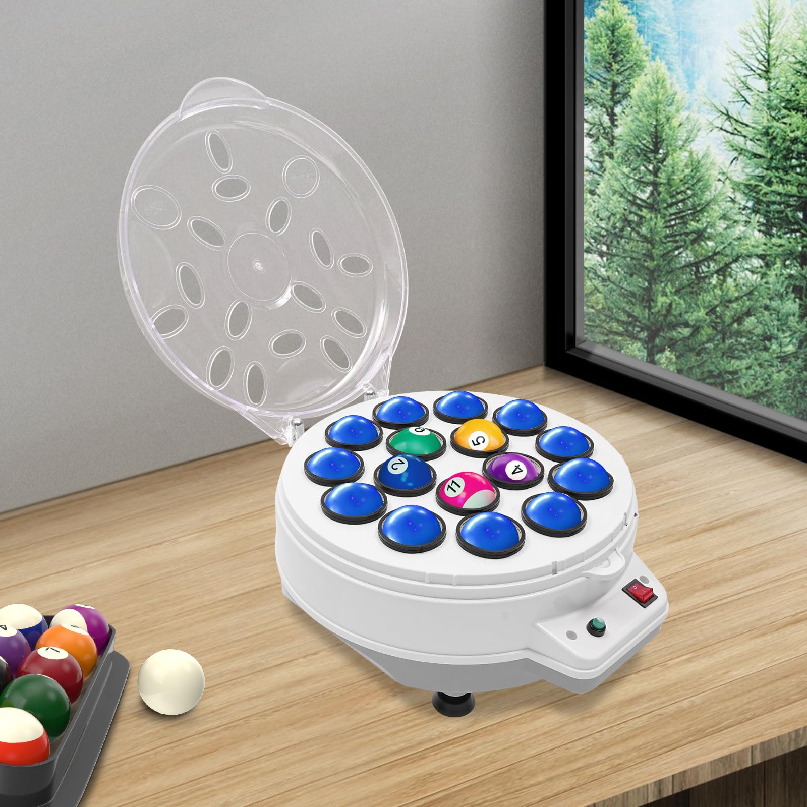 Polisseuse de boules de billard, nettoyeur automatique de balles de piscine, nettoyeur de balles de piscine pour 16 balles