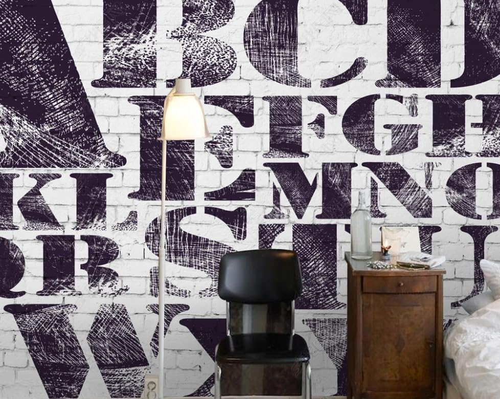 Papier peint briques blanches haut de gamme décor moderne grand format