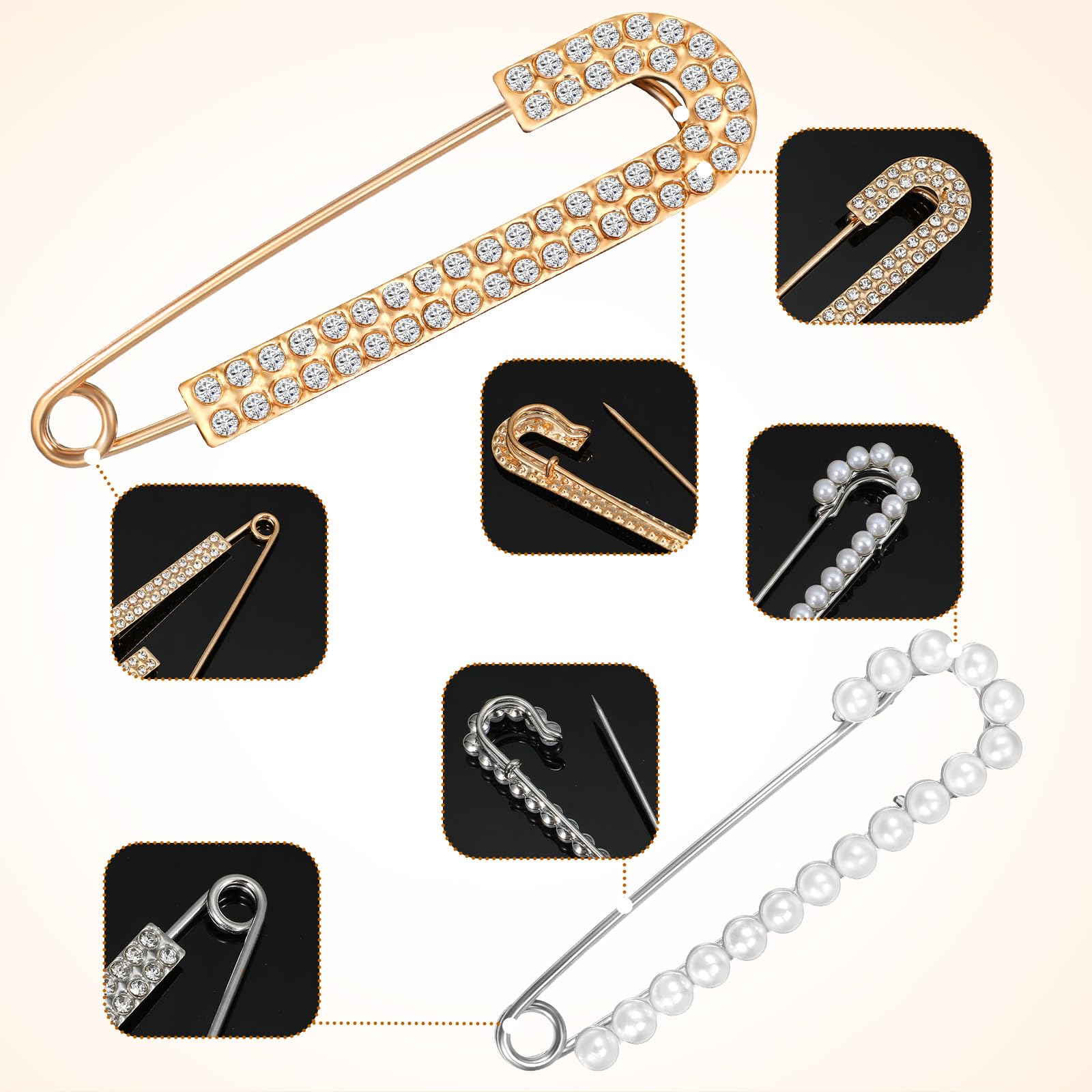 Broche / speld Vioolsleutel met kristallen - Broches / Speldjes / Pins - Muziek Cadeau Shop